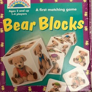 Bear Blocks A First Matching Game Educational Preschool 2+, made in the UK